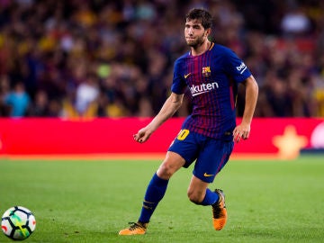 Sergi Roberto, durante un partido con el Barcelona Sergi Roberto, durante un partido con el Barcelona