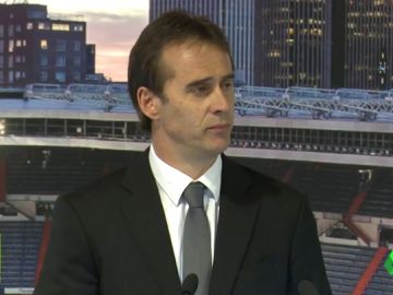 Emotiva presentación de Lopetegui con su familia Emotiva presentación de Lopetegui con su familia