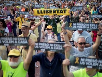 Movilización cuando se cumplen 8 meses del encarcelamiento de Jordi Sànchez y Jordi Cuixart Movilización cuando se cumplen 8 meses del encarcelamiento de Jordi Sànchez y Jordi Cuixart