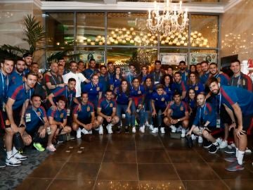Las dos selecciones, juntas en Kazán Las dos selecciones, juntas en Kazán
