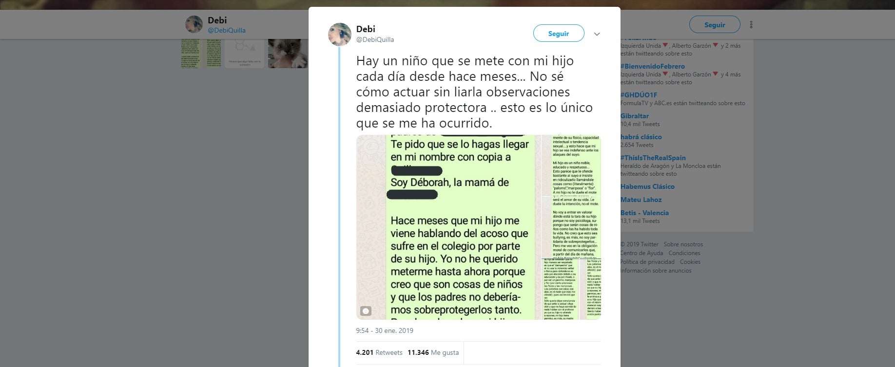 app detectar mensajes malos jefe