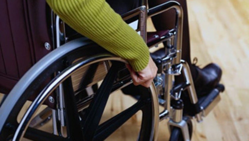 Silla de ruedas de un discapacitado