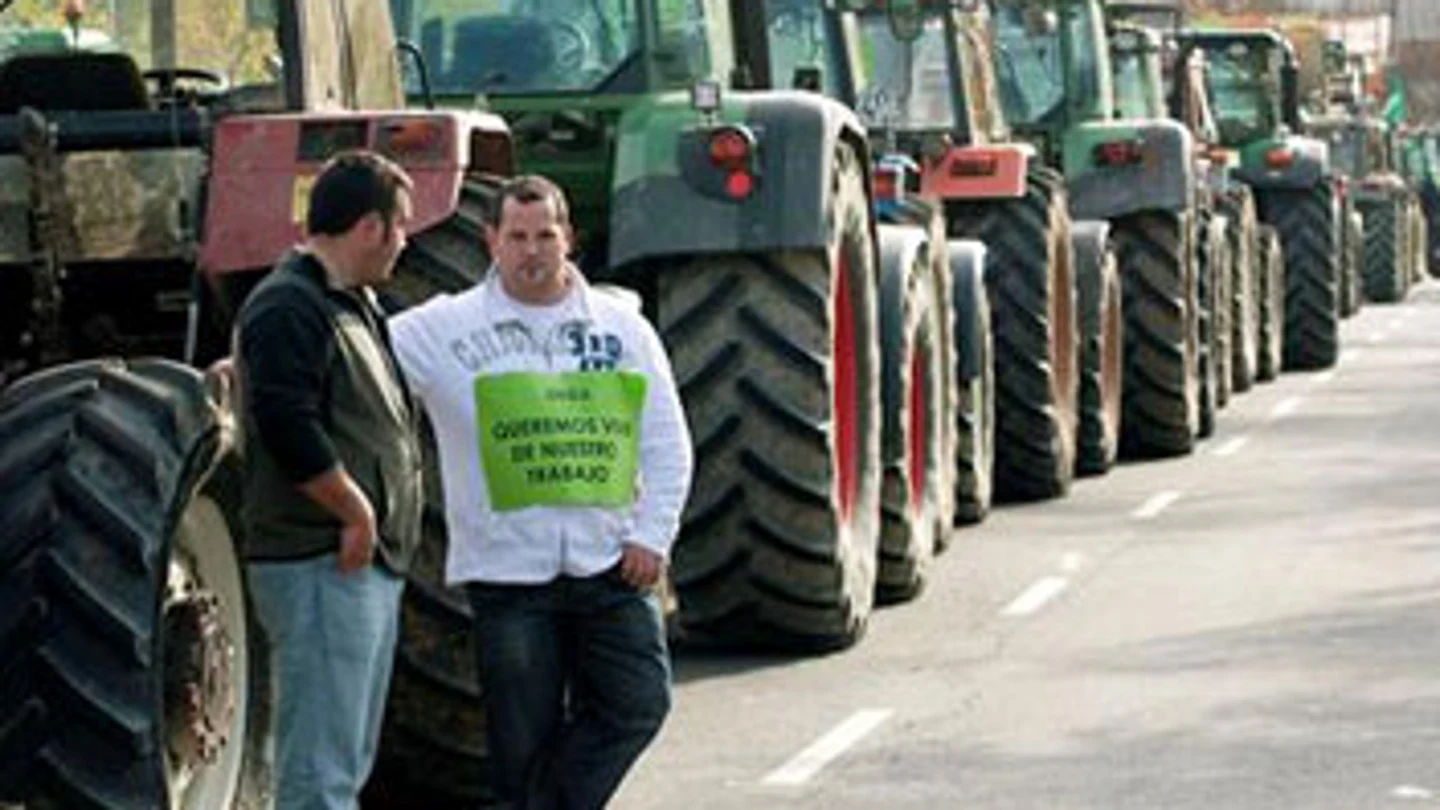 Paro de tractores en Vitoria Paro de tractores en Vitoria