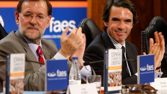 José María Aznar y Mariano Rajoy José María Aznar y Mariano Rajoy