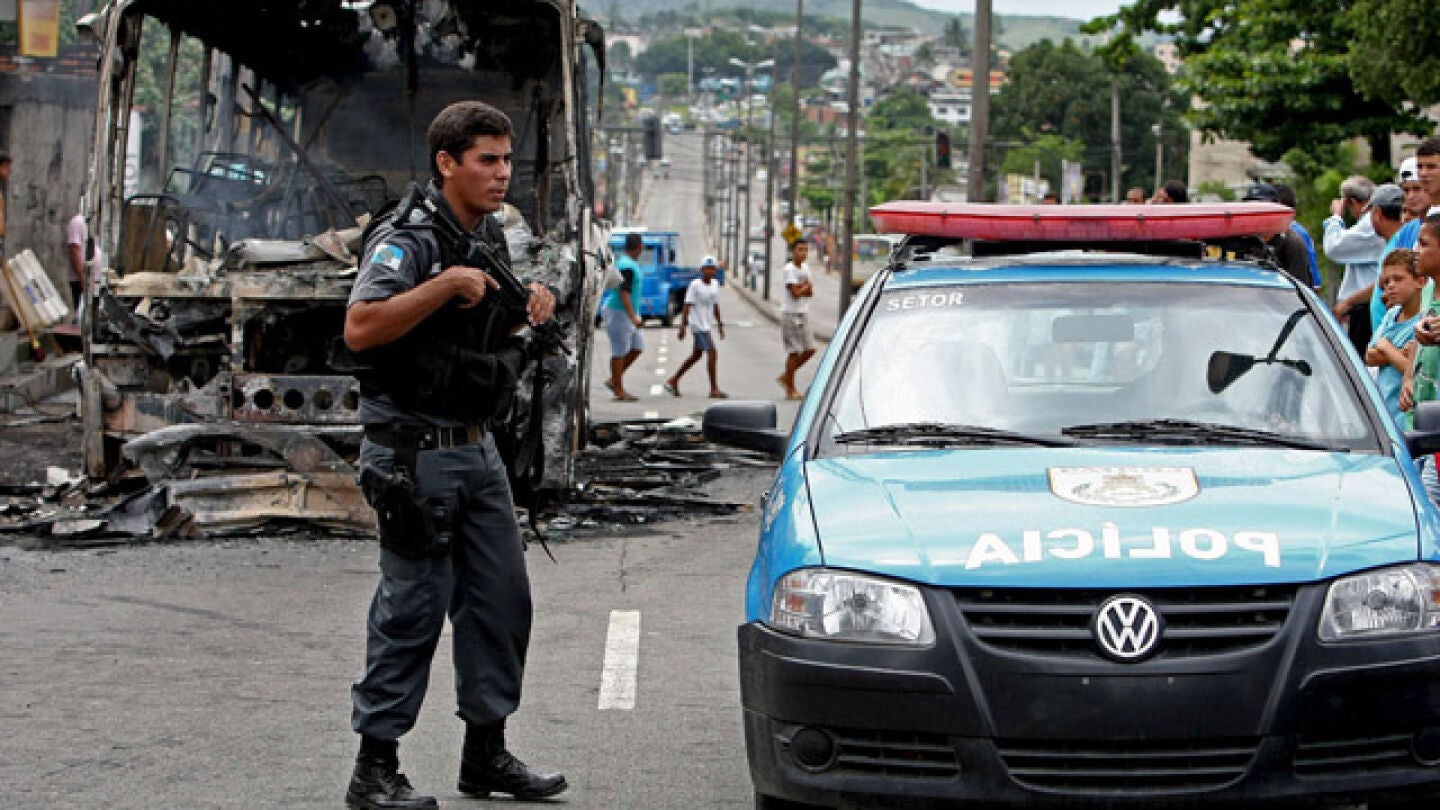 Un agente de polic&iacute;a brasile&ntilde;o