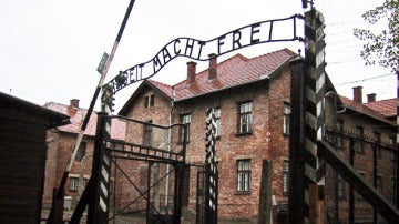 La entrada de Auschwitz