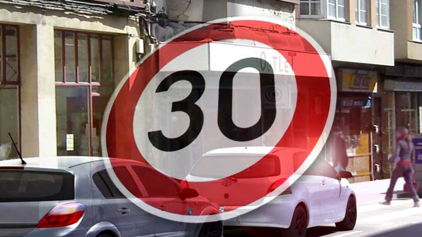 Circulaci&oacute;n a 30 kil&oacute;metros por hora