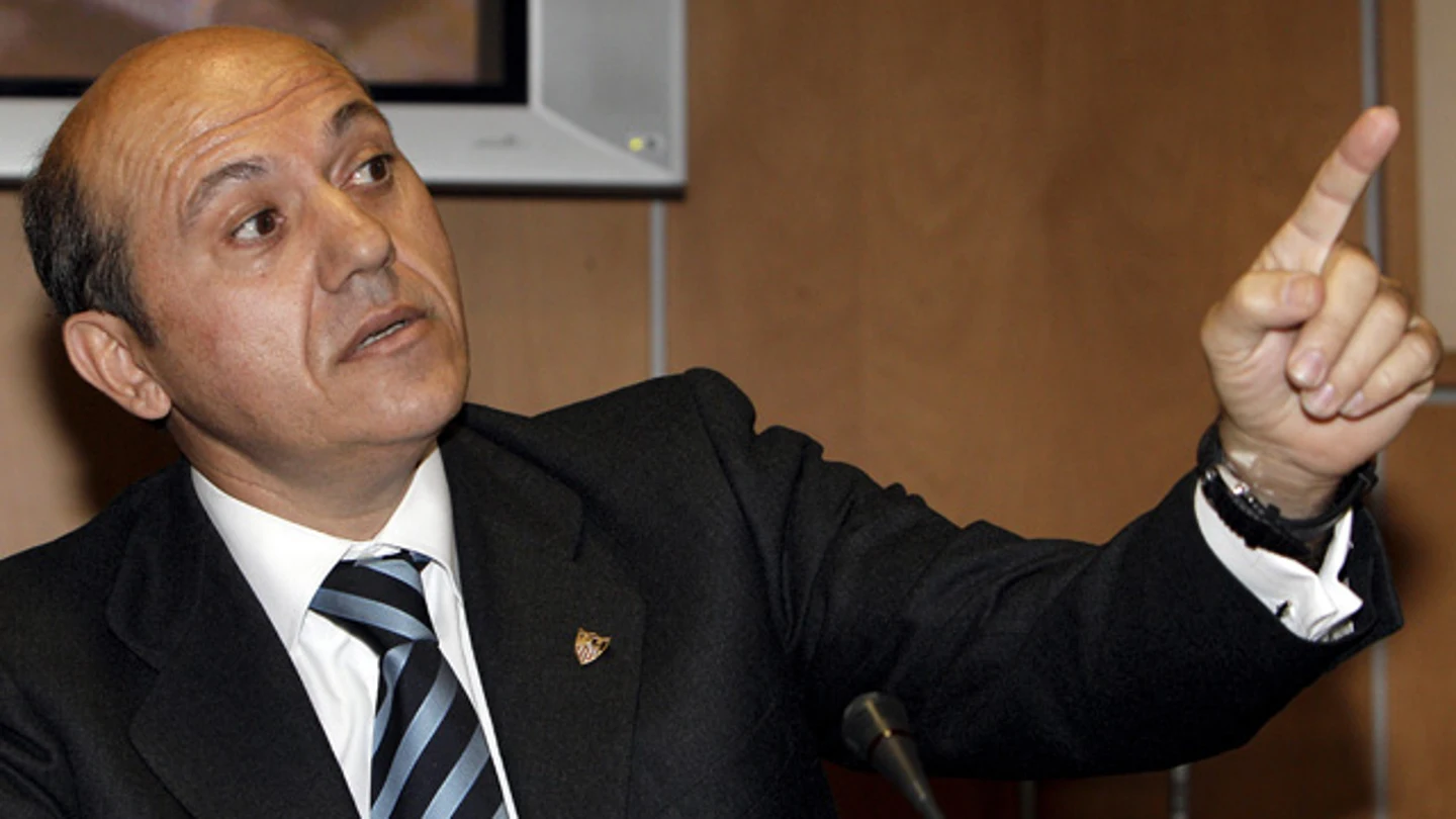José María del Nido, presidente del Sevilla José María del Nido, presidente del Sevilla