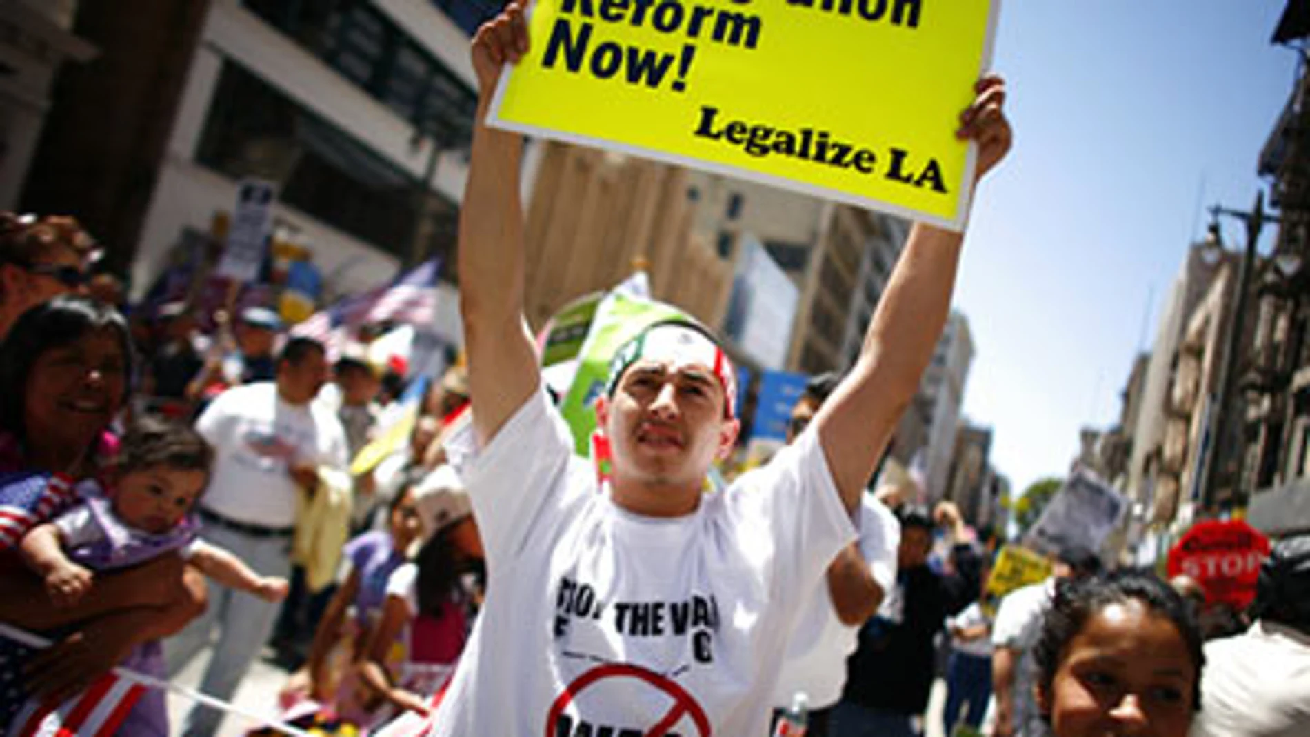 Manifestaciones para reformar la ley de inmigración en EEUU