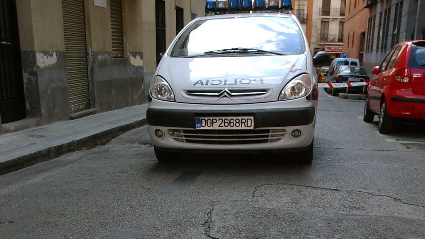 Coche de polic&iacute;a en Madrid