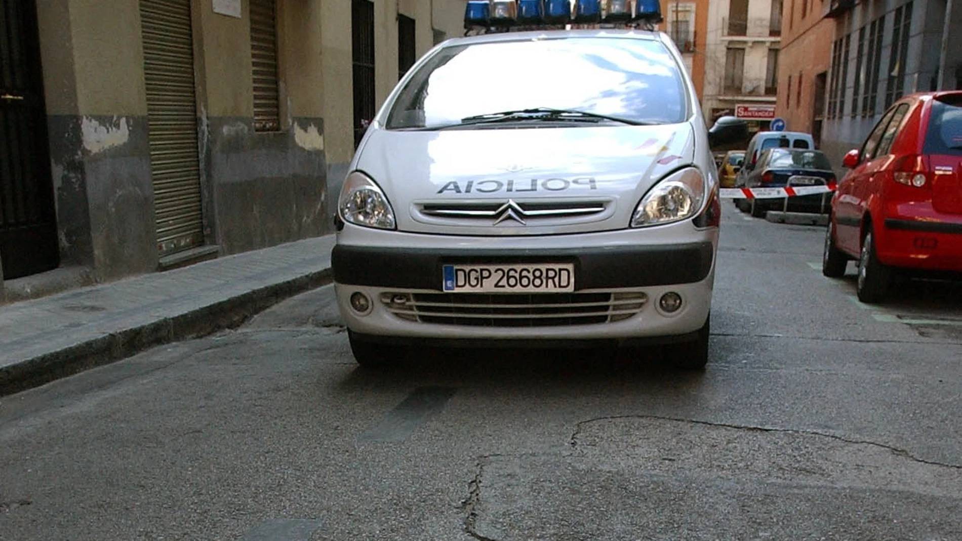 Coche de policía en Madrid
