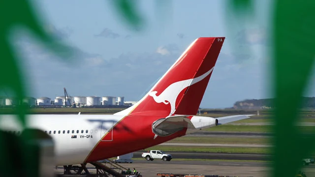 Avión de Qantas