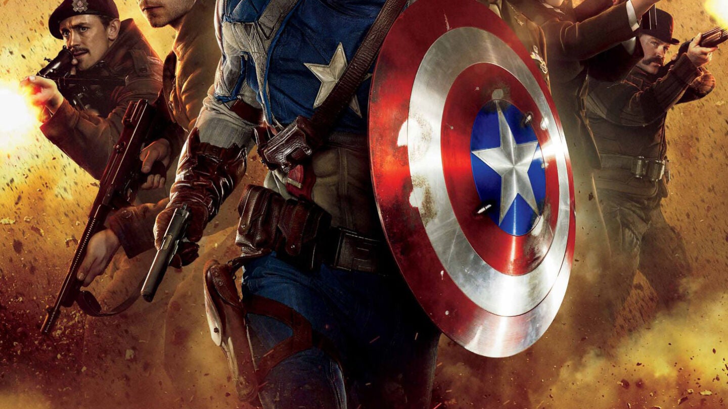 Cartel oficial de 'Capit&aacute;n Am&eacute;rica'
