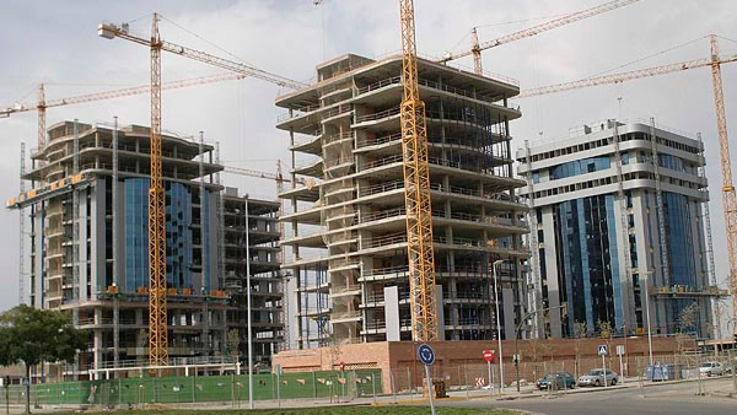 Imagen de archivo de un edificio en construcci&oacute;n