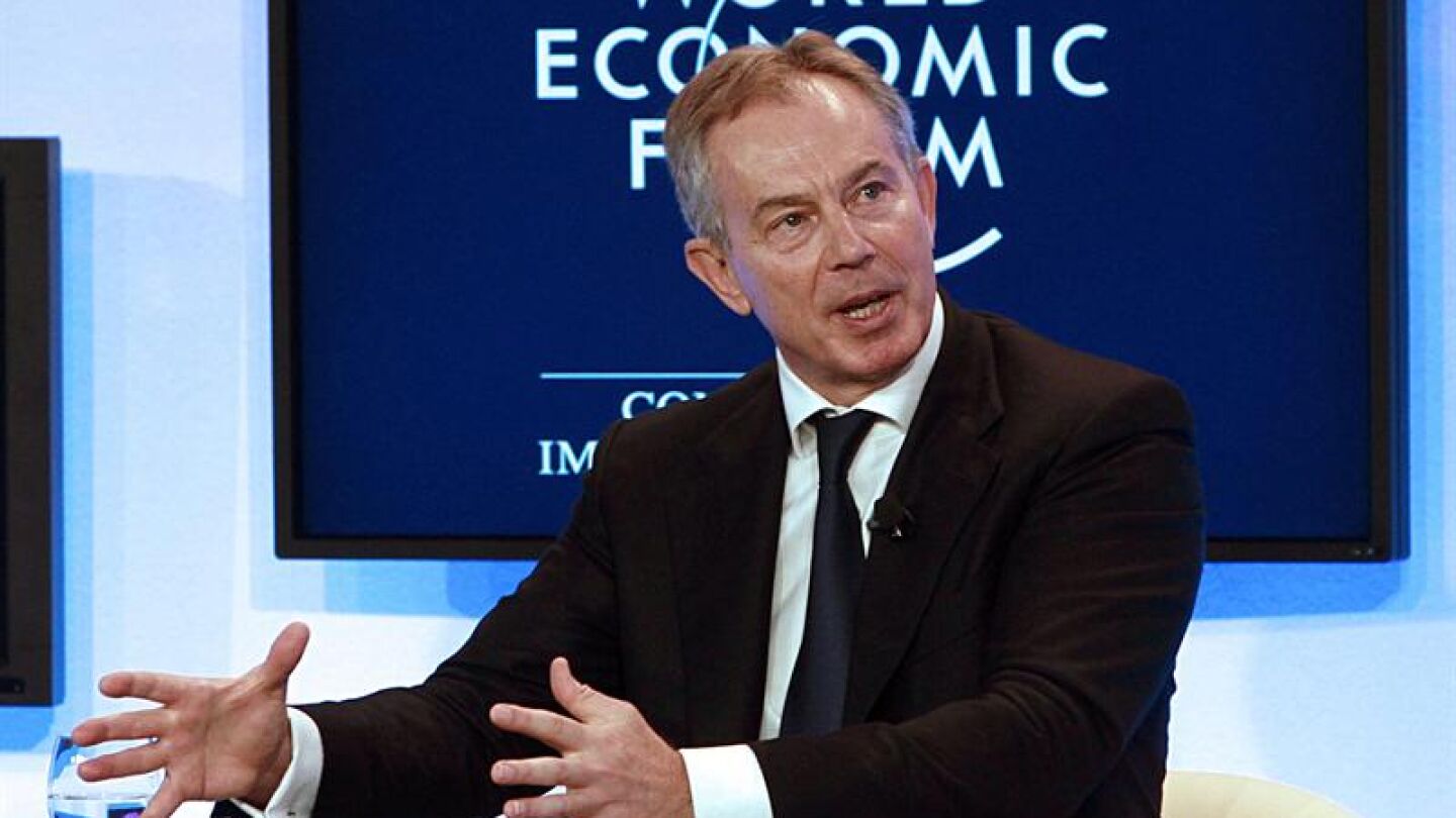 El ex primer ministro brit&aacute;nico Tony Blair