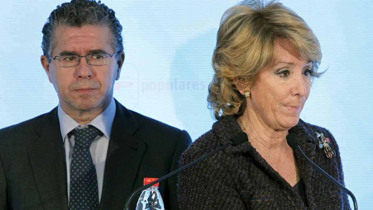 Esperanza Aguirre junto a Francisco Granados