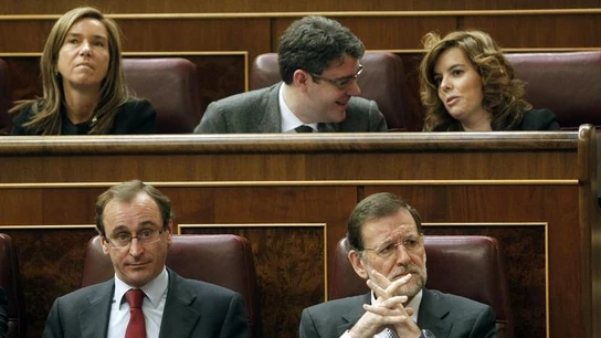 Rajoy, al inicio del pleno del Congreso Rajoy, al inicio del pleno del Congreso