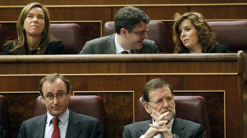 Rajoy, al inicio del pleno del Congreso