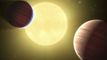 Dos planetas que orbitan alrededor de dos soles
