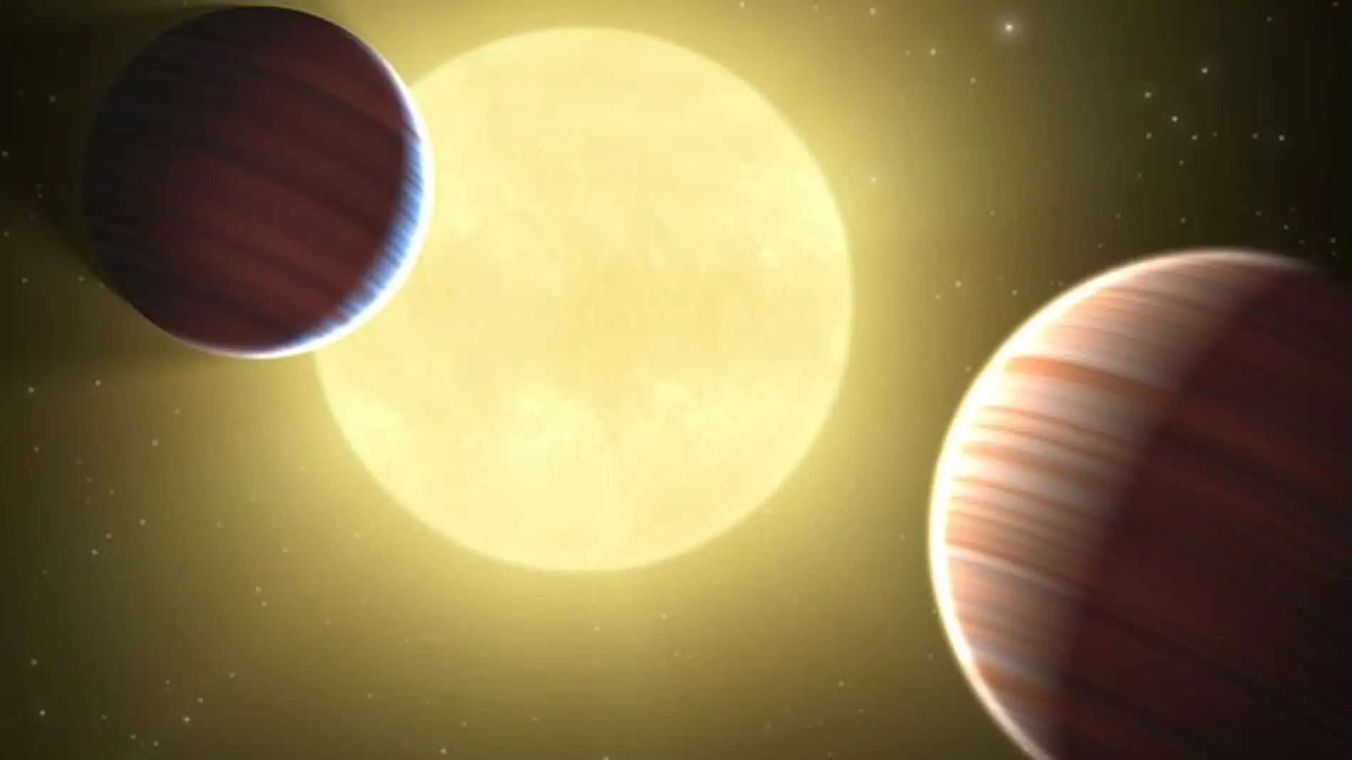 Dos planetas que orbitan alrededor de dos soles