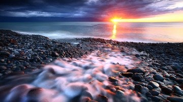 Puesta de sol en Islandia