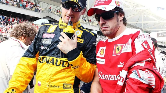 Robert Kubica y Fernando Alonso Robert Kubica y Fernando Alonso