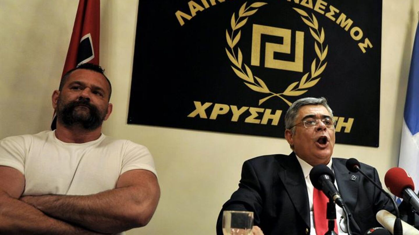 El l&iacute;der del partido ultraderechista griego Amanecer Dorado, Nikos Michaloliakos