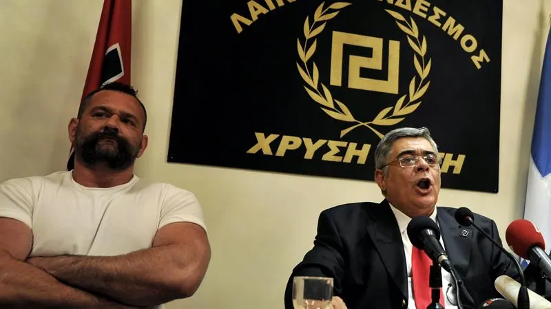 El líder del partido ultraderechista griego Amanecer Dorado, Nikos Michaloliakos El líder del partido ultraderechista griego Amanecer Dorado, Nikos Michaloliakos