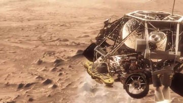 Recreación del Curiosity en Marte