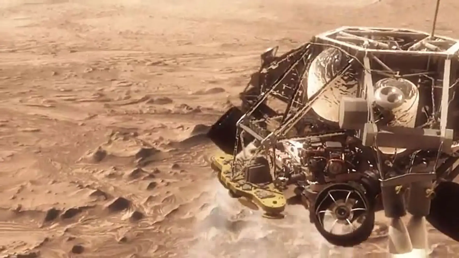 Recreación del Curiosity en Marte