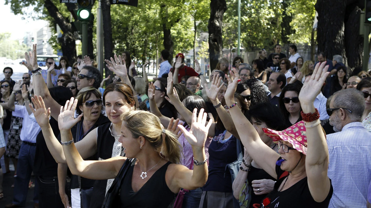 Nuevas protestas de los funcionarios públicos en Madrid Nuevas protestas de los funcionarios públicos en Madrid