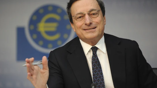 Mario Draghi tras la reunión del BCE Mario Draghi tras la reunión del BCE