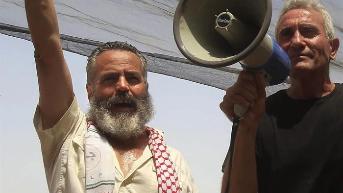 Sánchez Gordillo, en una protesta con jornaleros