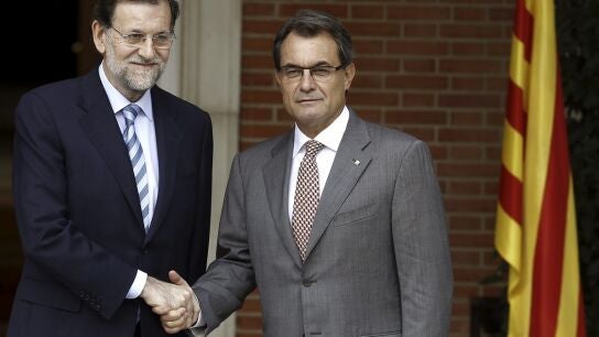 Rajoy recibe a Artur Mas en la Moncloa