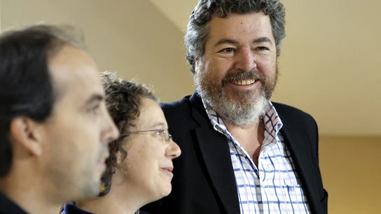 López de Uralde, dirigente de Equo, presenta al candidato a lehendakari por la formación, Aitor Urresti López de Uralde, dirigente de Equo, presenta al candidato a lehendakari por la formación, Aitor Urresti