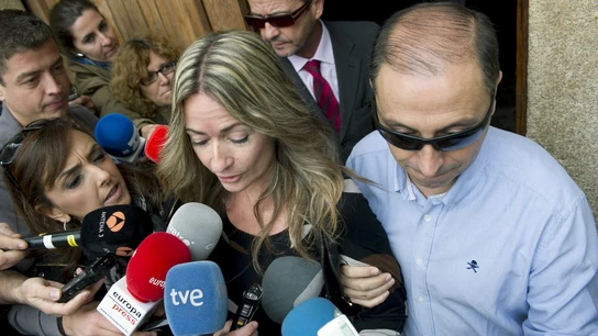 Olvido Hormigos a la salida de los juzgados durante su caso Olvido Hormigos a la salida de los juzgados durante su caso