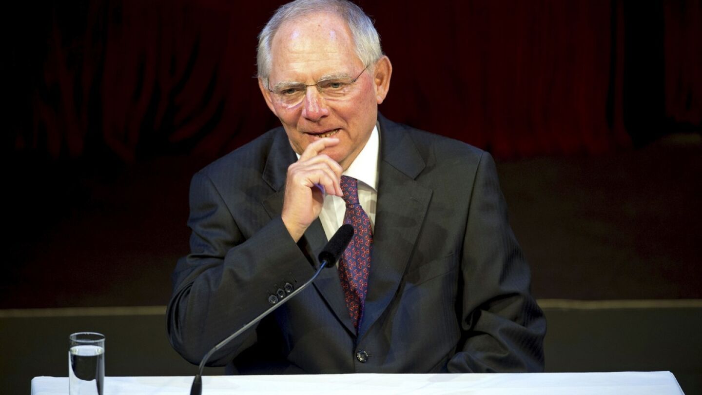 Ministro alem&aacute;n de Finanzas, Wolfgang Sch&auml;uble