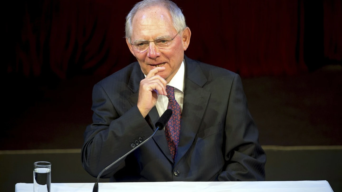 Ministro alemán de Finanzas, Wolfgang Schäuble Ministro alemán de Finanzas, Wolfgang Schäuble