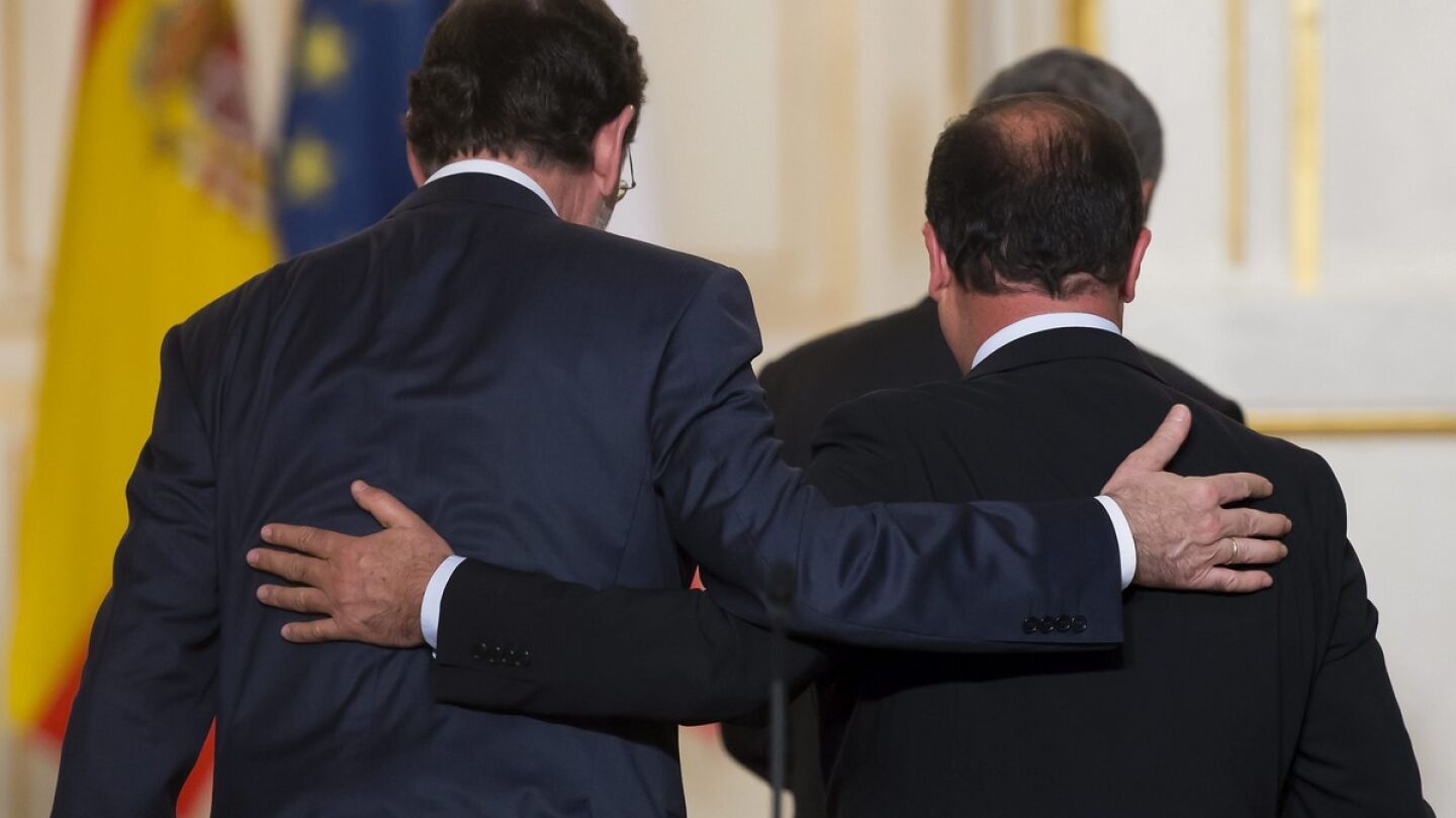 Mariano Rajoy y Fran&ccedil;ois Hollande