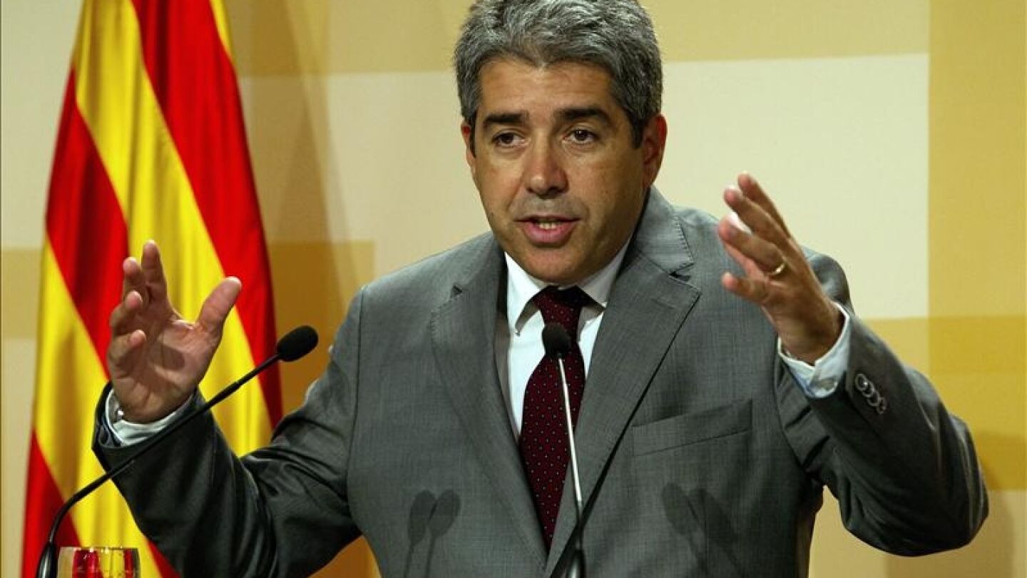 El portavoz del gobierno catal&aacute;n, Francesc Homs. 