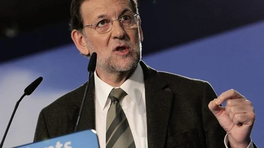 Mariano Rajoy, en su comparecencia en Cataluña Mariano Rajoy, en su comparecencia en Cataluña