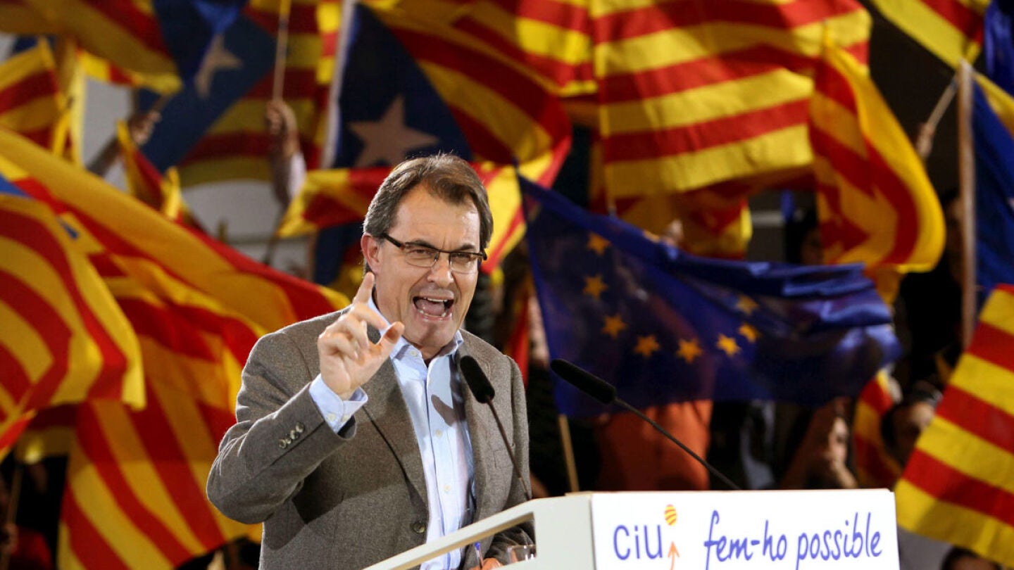 Artur Mas en un mitin en Sabadell