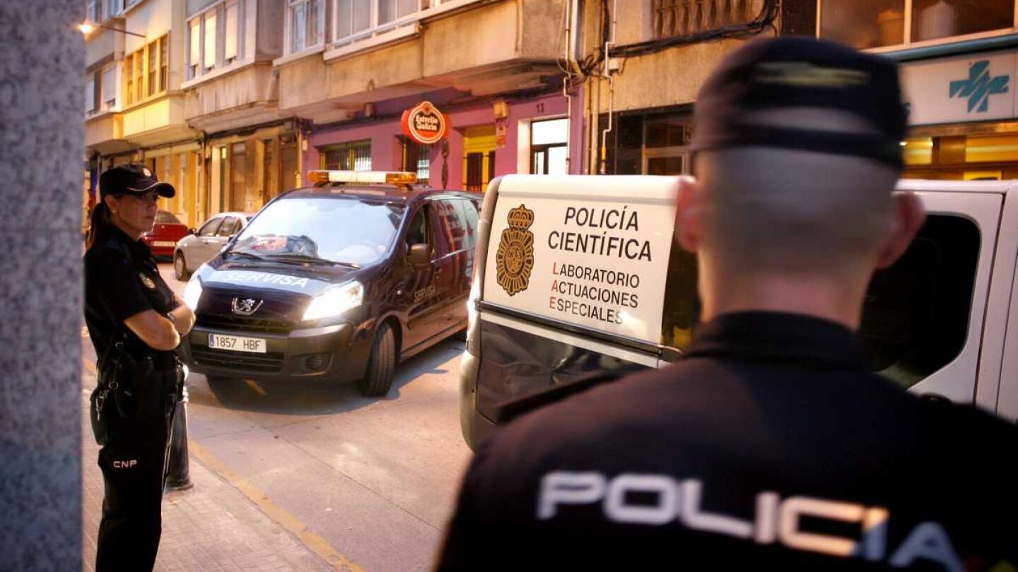 La Polic&iacute;a en el lugar de un suceso