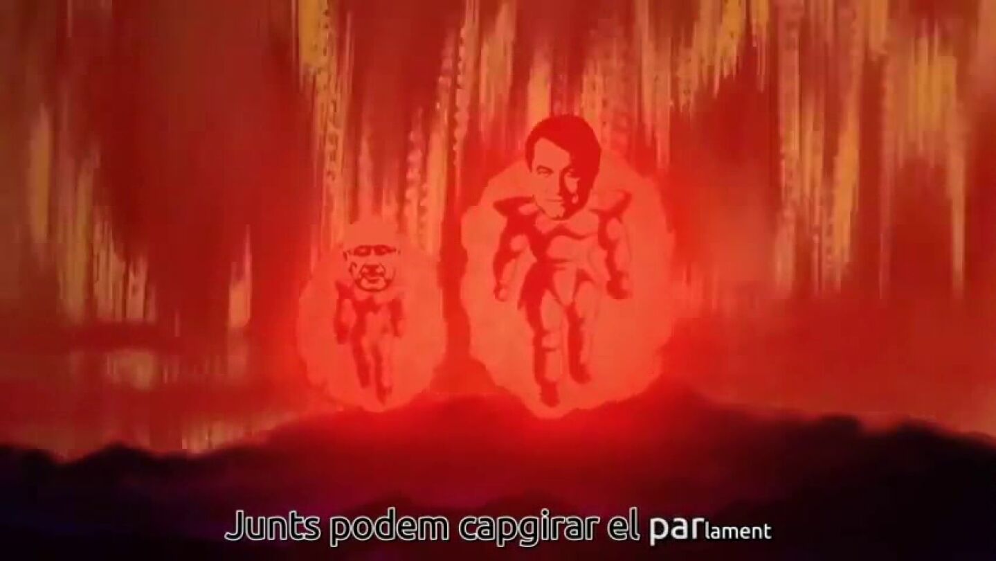 Artur Mas y Duran i Lleida como Nappa y Vegeta