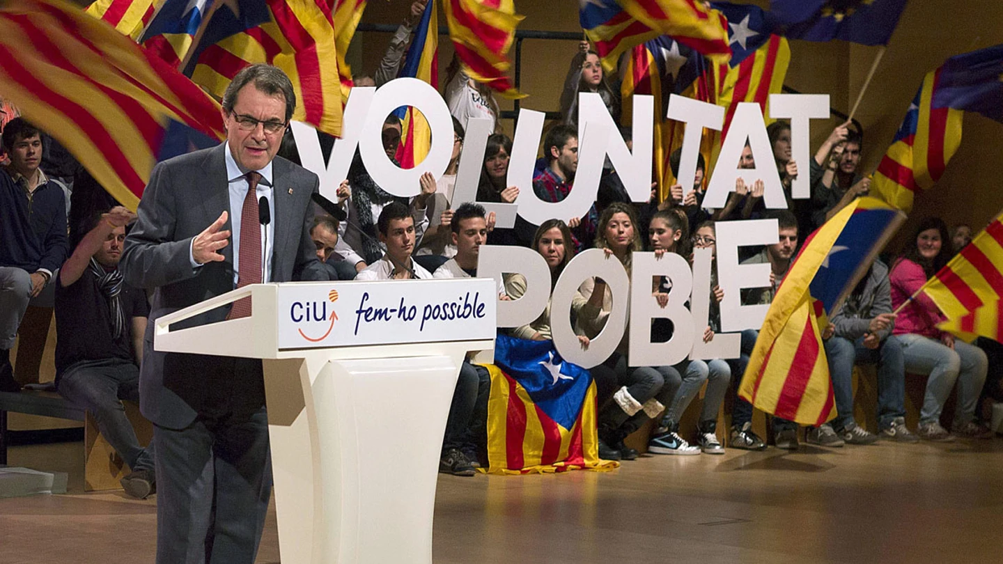 Artur Mas en un mitin en Girona Artur Mas en un mitin en Girona