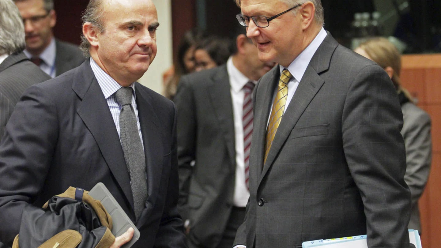 De Guindos en la reunión del Eurogrupo De Guindos en la reunión del Eurogrupo