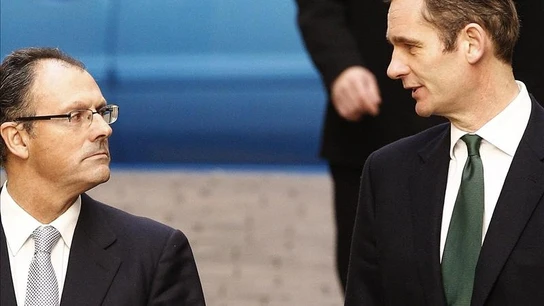Iñaki Urdangarin y su abogado, Mario Pascual Vives. Iñaki Urdangarin y su abogado, Mario Pascual Vives.