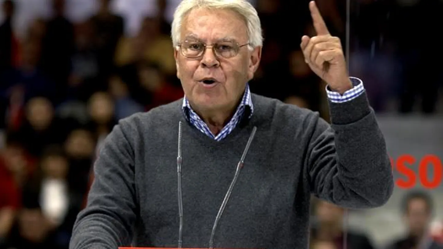 Felipe González durante un acto electoral -Archivo- Felipe González durante un acto electoral -Archivo-