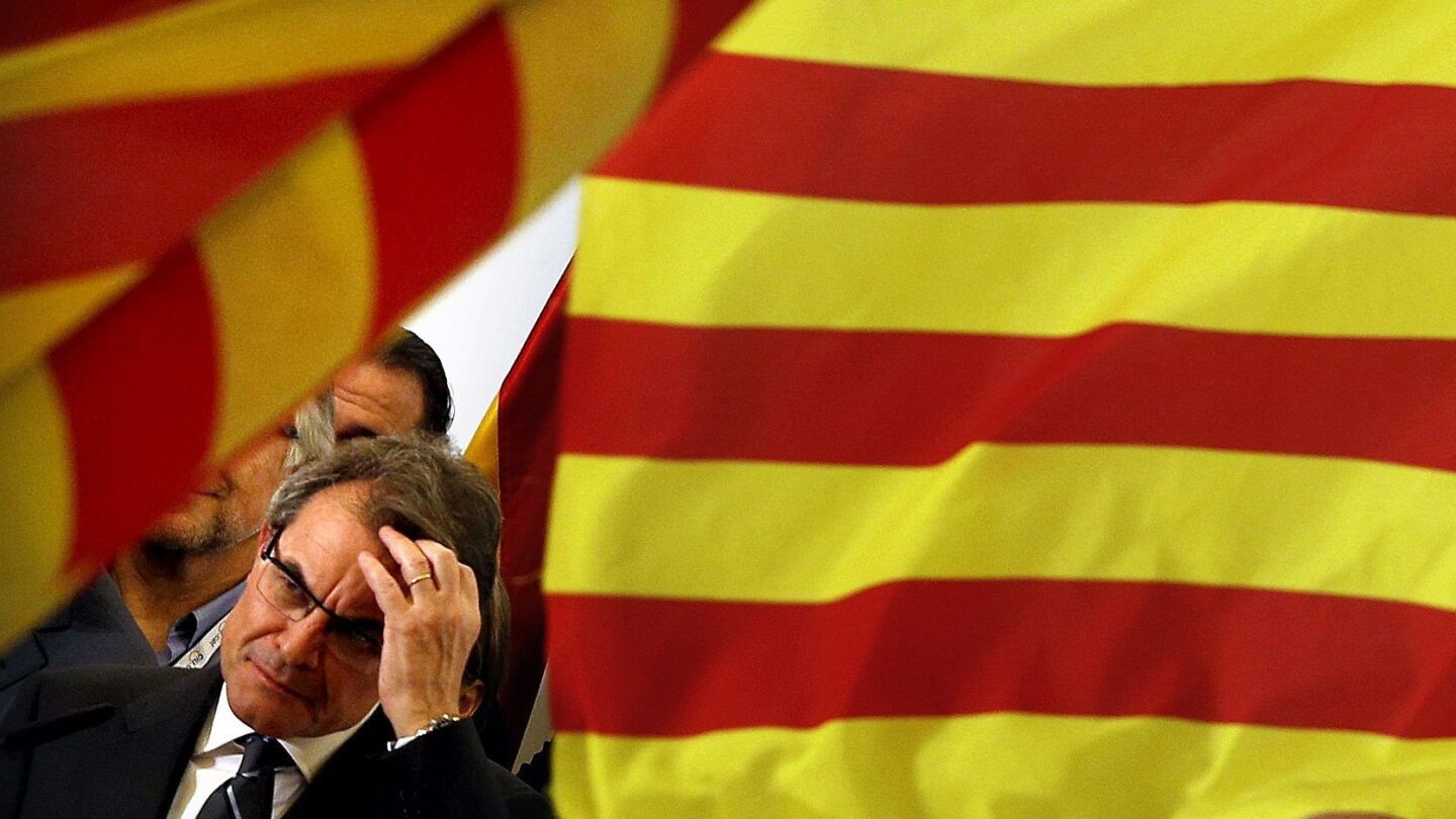 Artur Mas, en su comparecencia p&uacute;blica