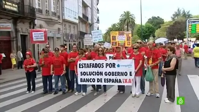 Manifestación de afectados por las preferentes Manifestación de afectados por las preferentes